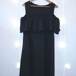 Black Cold Shoulder Dress